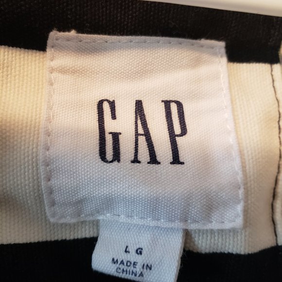 🍋Gap Black & White Striped Zip-up Jacket - Picture 6 of 10